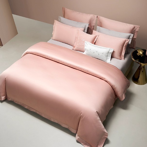 長絨棉繡花四件套床包套裝組