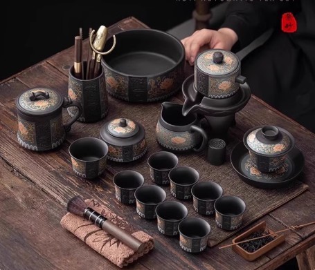 紫砂自動茶具套裝組